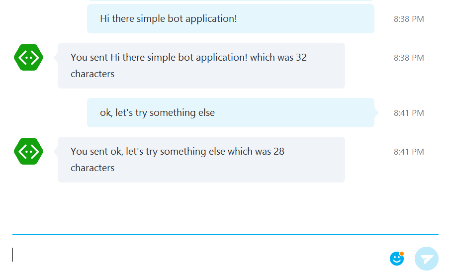 Test your bot in Skype!